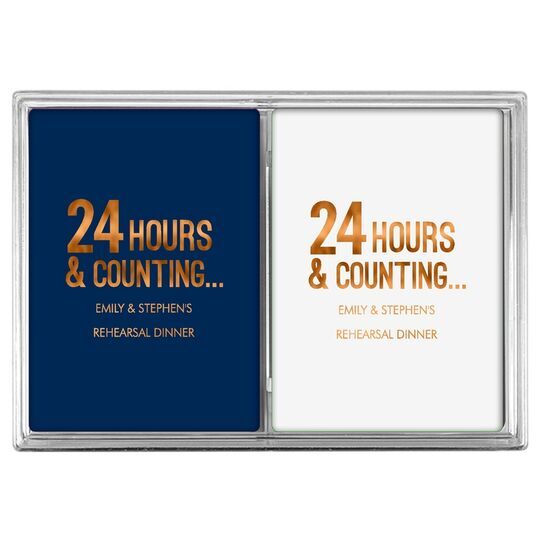 24 Hours and Counting Double Deck Playing Cards